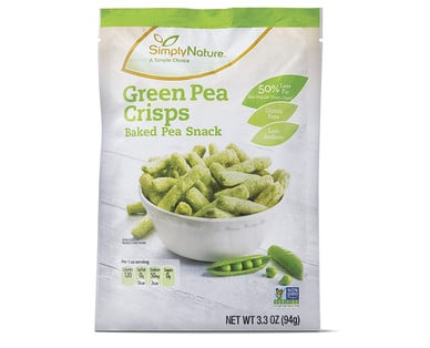 green pea crisps
