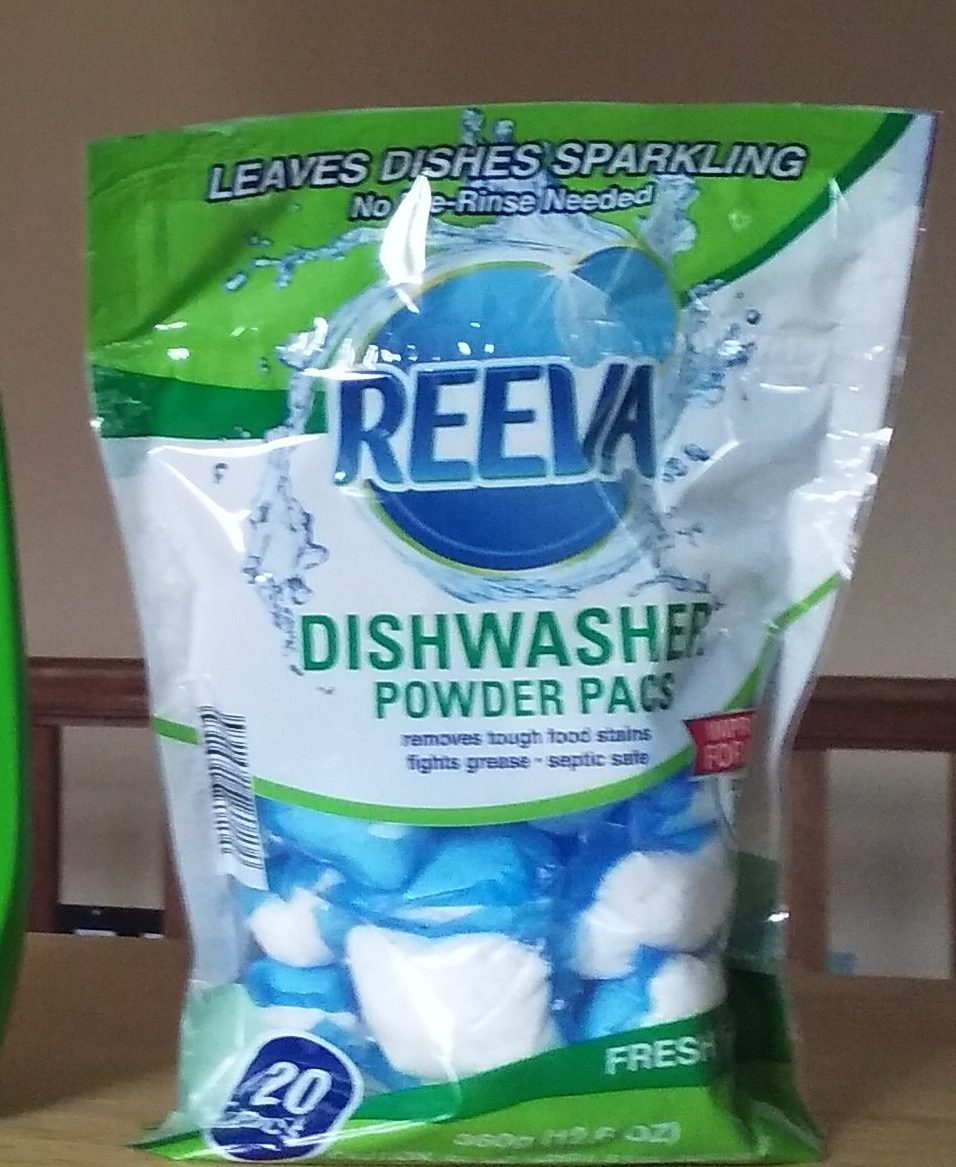 Reeva Dishwasher Powder Pacs