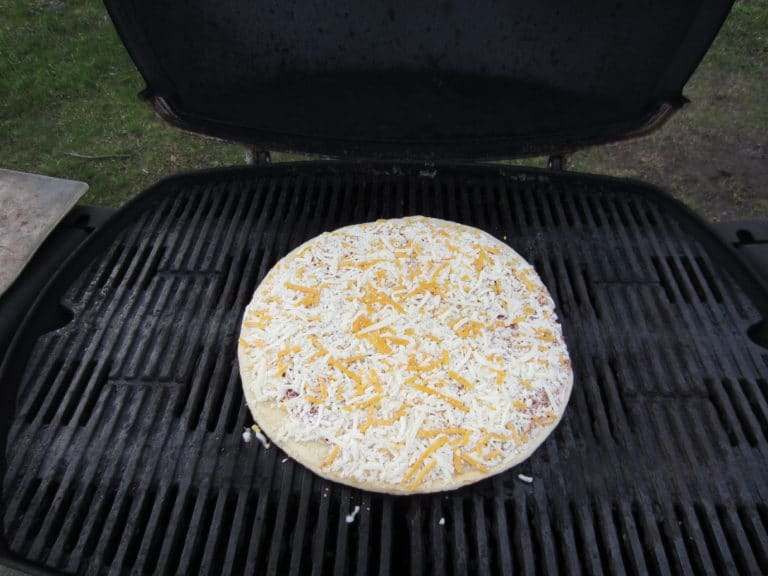 Grilling a Mama Cozzi’s Frozen Pizza