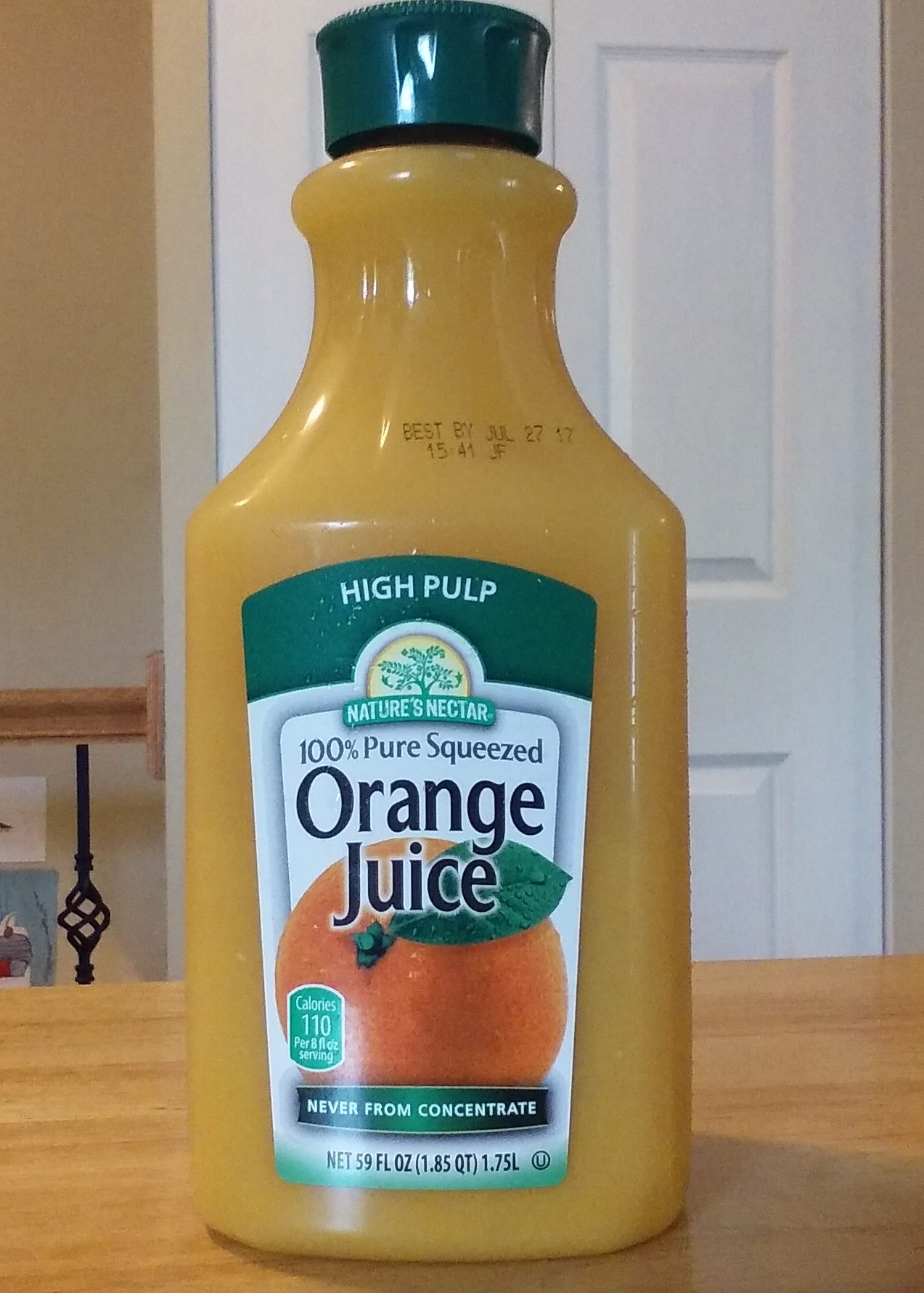 Nature's Nectar 100% Pure Squeezed Orange Juice High Pulp