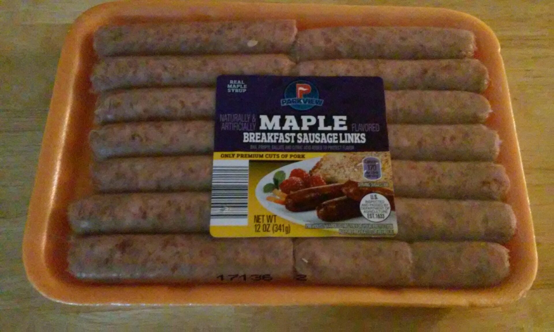 Parkview Maple Flavored Breakfast Sausage Links