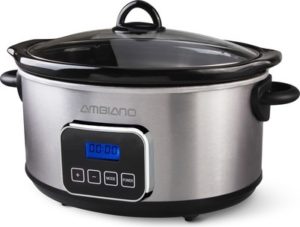 Ambiano 5.8-Quart Programmable Slow Cooker