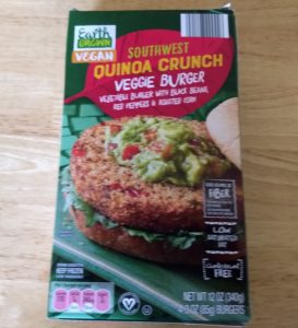 Earth Grown Vegan Southwest Quinoa Crunch Burger