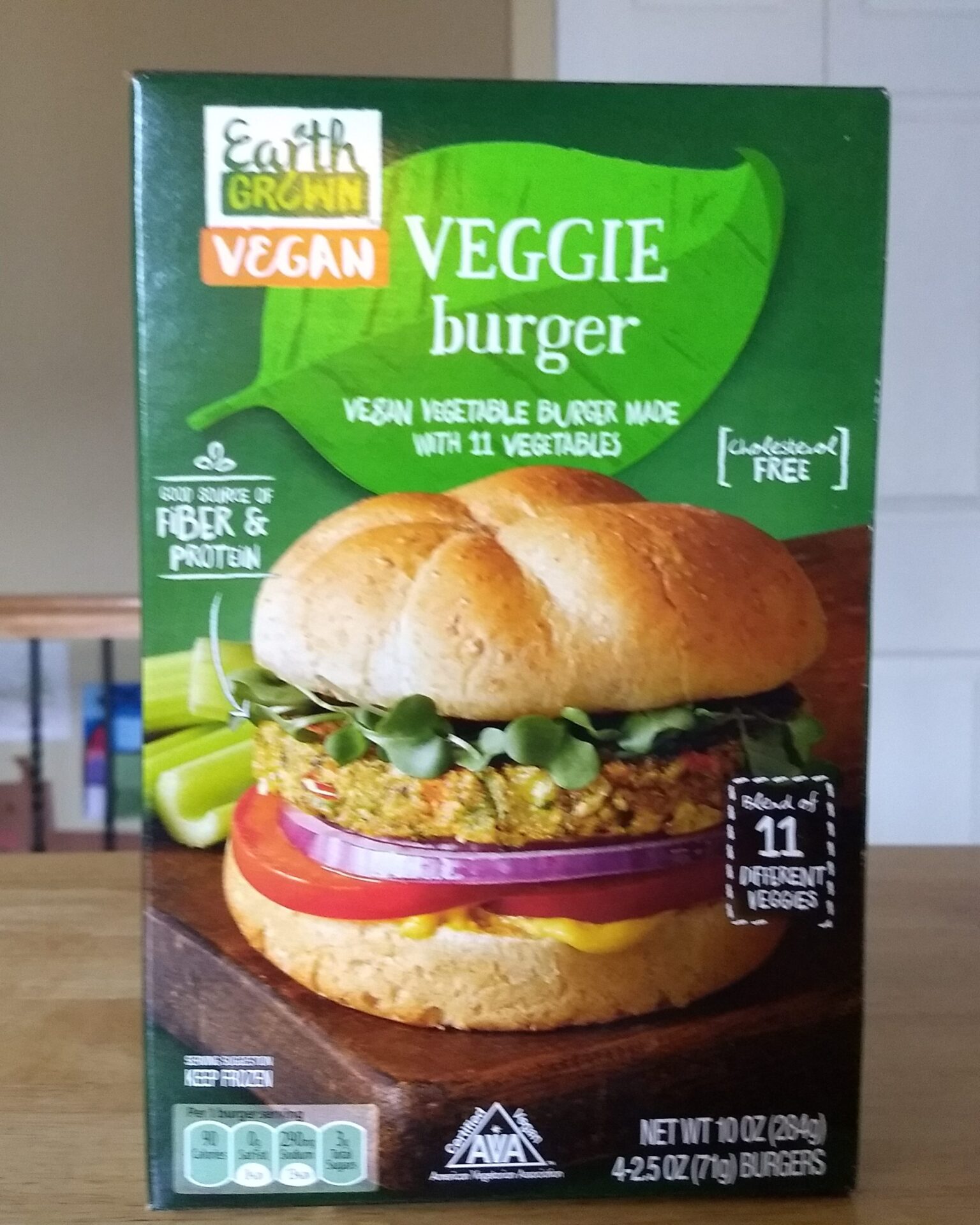Earth Grown Vegan Veggie Burger