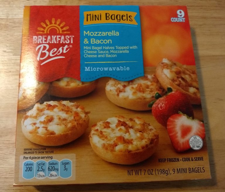 Breakfast Best Mozzarella and Bacon Mini Bagels