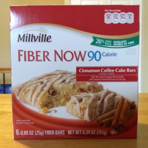 Millville Fiber Now 90 Calorie Cinnamon Coffee Cake Bars