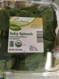 Simply Nature Organic Baby Spinach