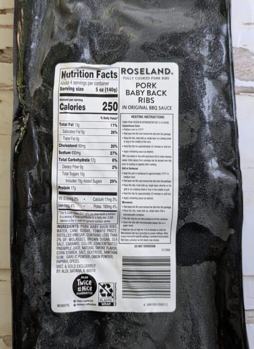 Roseland Pork Baby Back Ribs