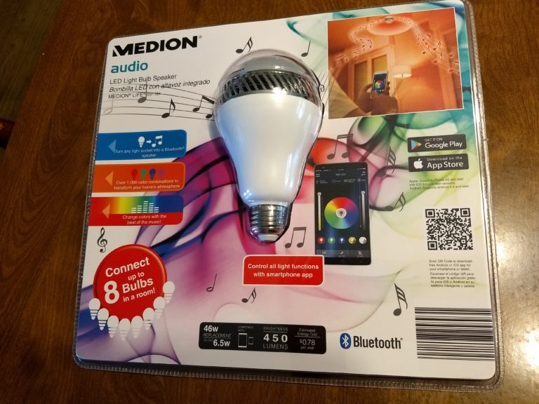 Medion LED Light Bulb Speaker