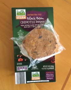Earth Grown Vegan Southwest Style Black Bean Chipolte Burger