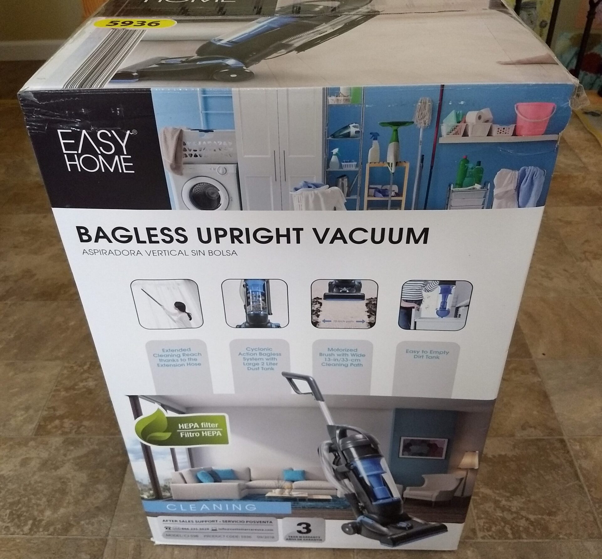 Ingenieurs meesterwerk haspel Easy Home Bagless Upright Vacuum - ALDI REVIEWER