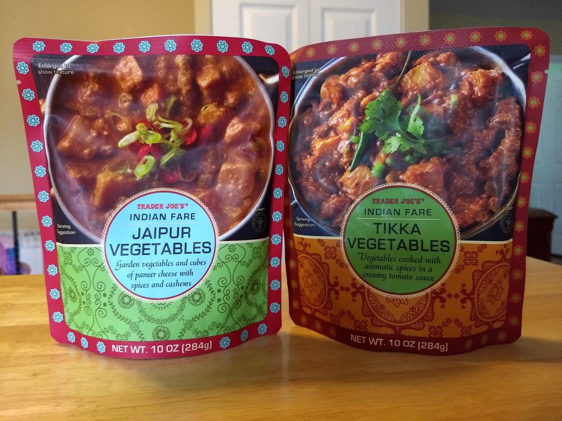 Tikka Vegetables and Jaipur Vegetables