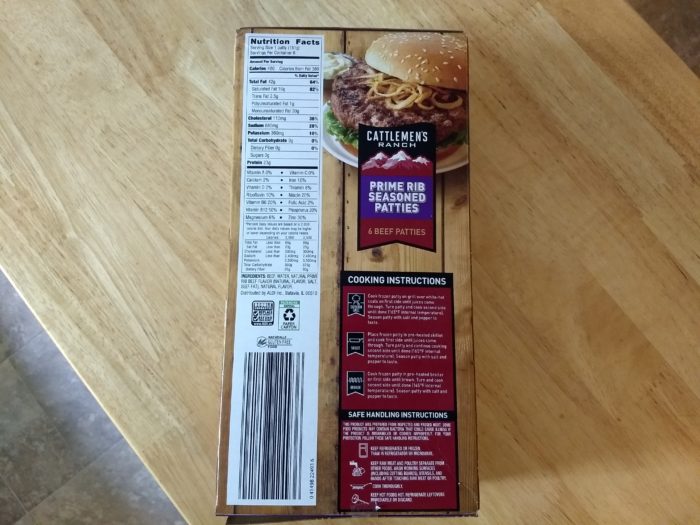 Cattleman's Ranch Prime Rib Seasoned Patties
