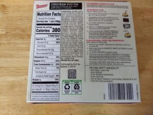 Bremer Chicken Pot Pie Nutrition Info