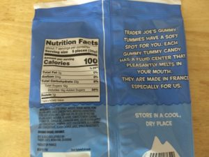 Trader Joe's Gummy Tummies - Nutrition