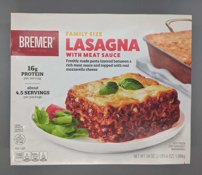 Bremer Family Size Lasagna with Meat Sauce