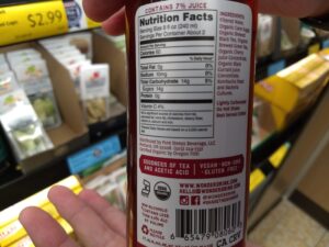 Wonderdrink Nutrition Information