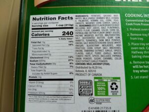 Bremer Shepherd's Pie nutrition info and ingredients