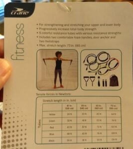 Crane Fitness 5 Level Resistance Tube Set