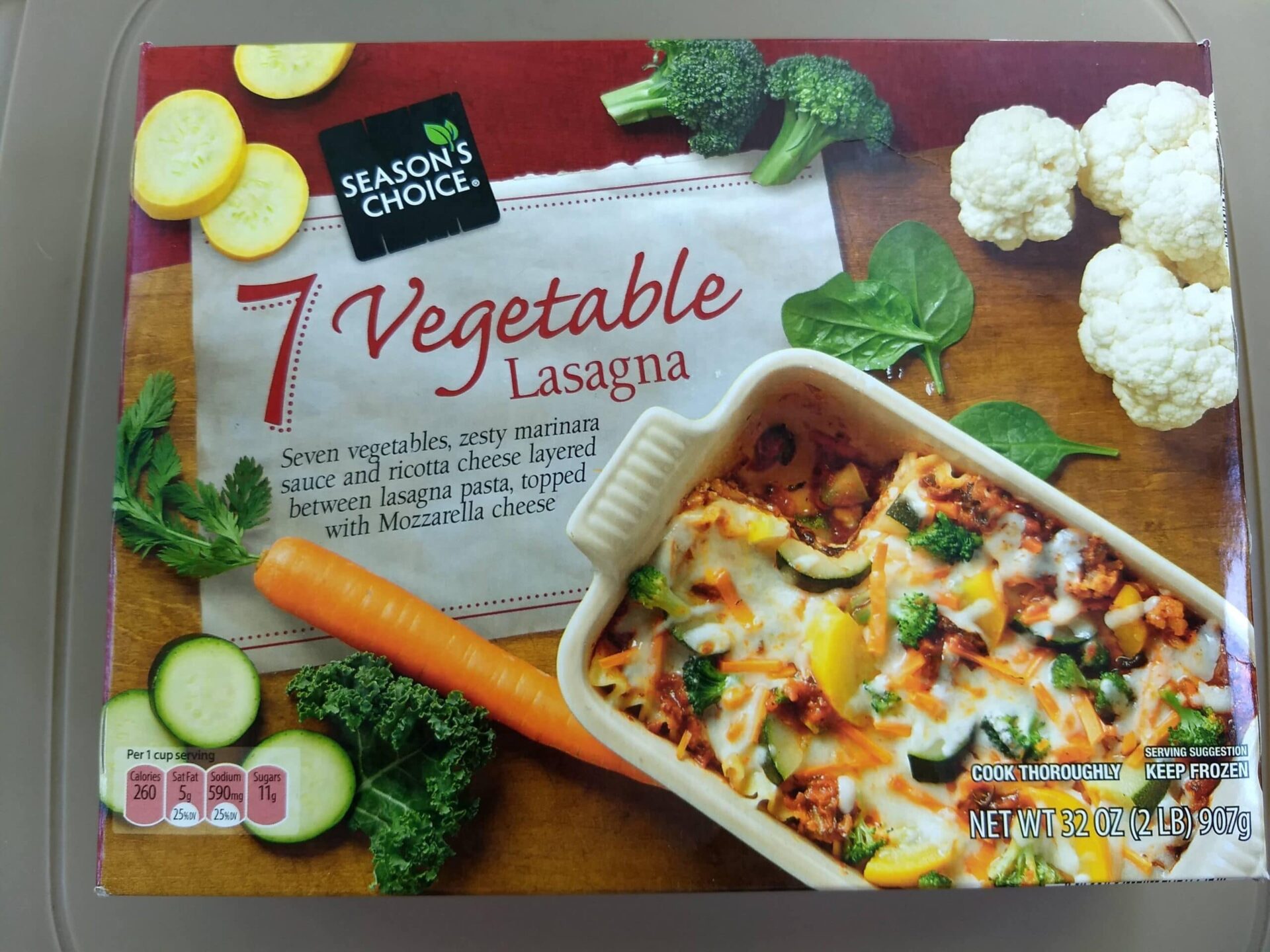 Season's Choice 7 Vegetable Lasagna (Priano Vegetable Lasagna) | ALDI  REVIEWER