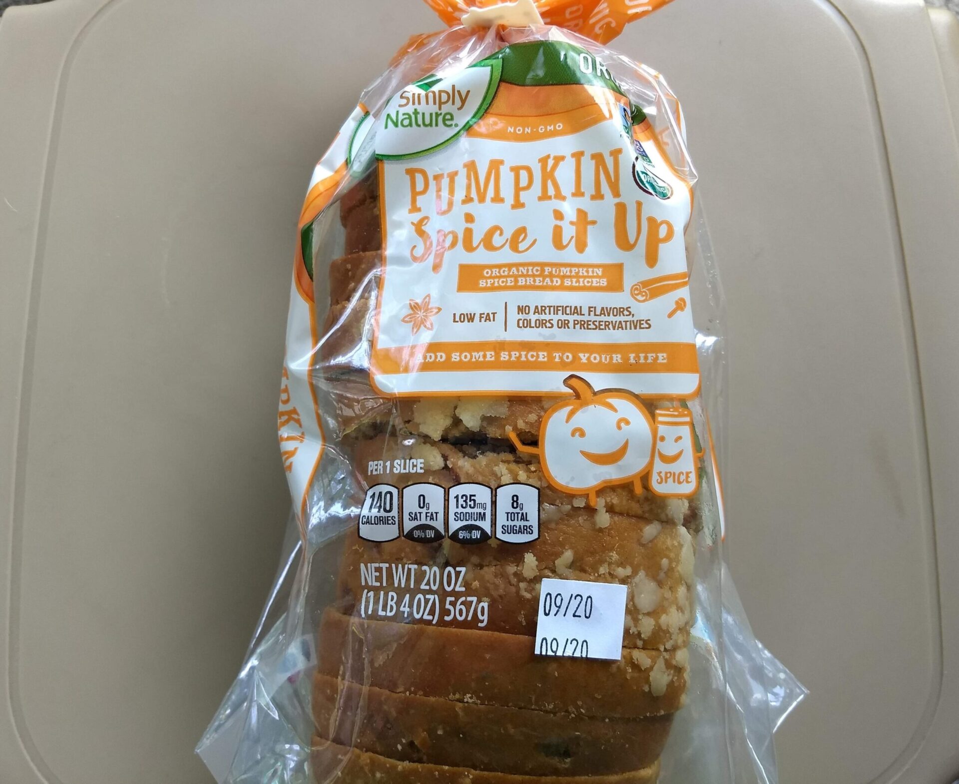 Simply Nature Pumpkin Spice It Up Bread