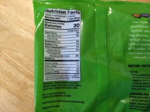 Trader Joe's Organic Rainbow Cauliflower nutrition and ingredients