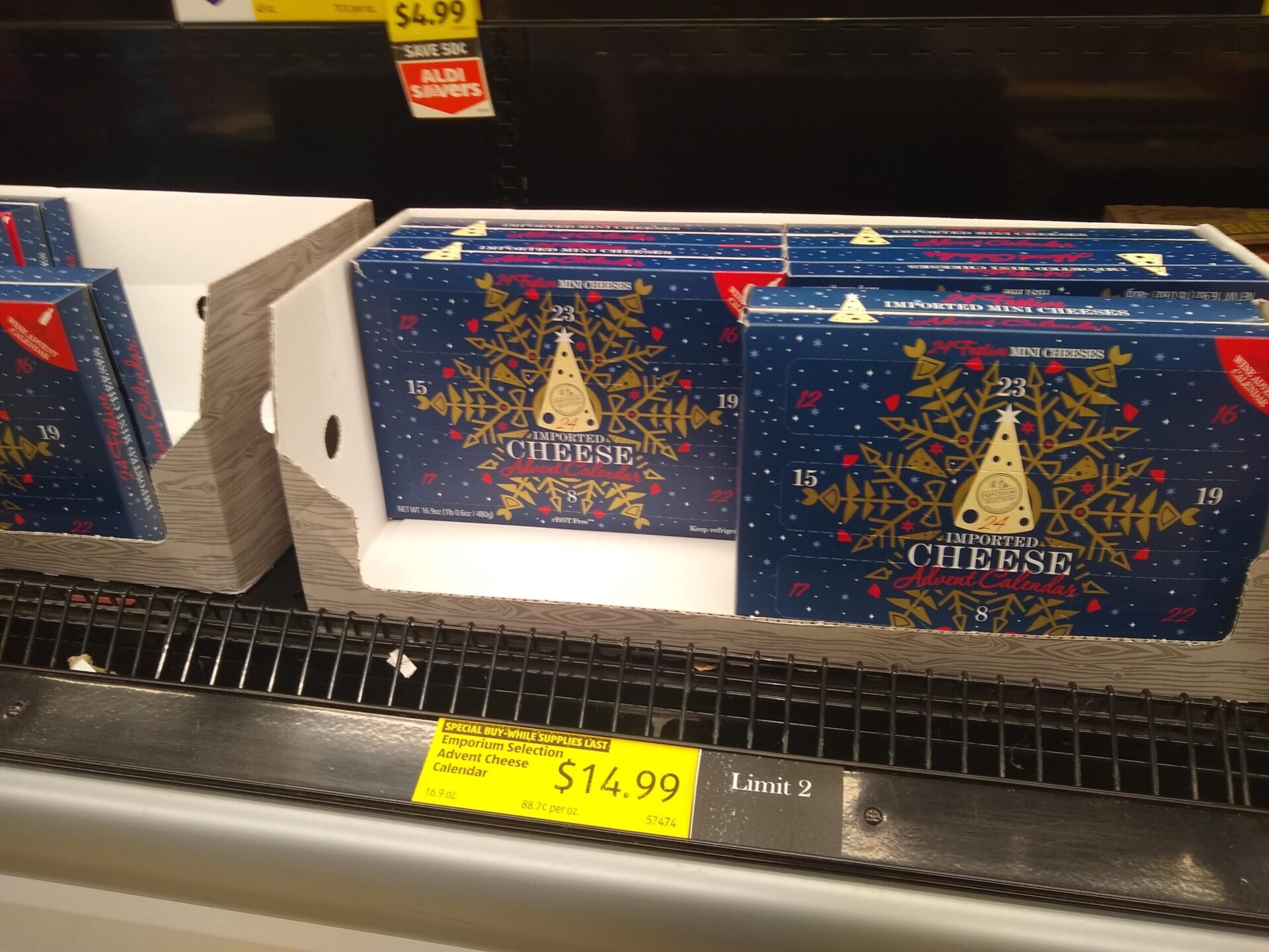 Emporium Selection Imported Cheese Advent Calendar ALDI REVIEWER Emporium Selection Imported Cheese Advent Calendar ALDI REVIEWER