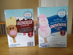 Sundae Shoppe Reindeer and Snowman Ice Cream Pops