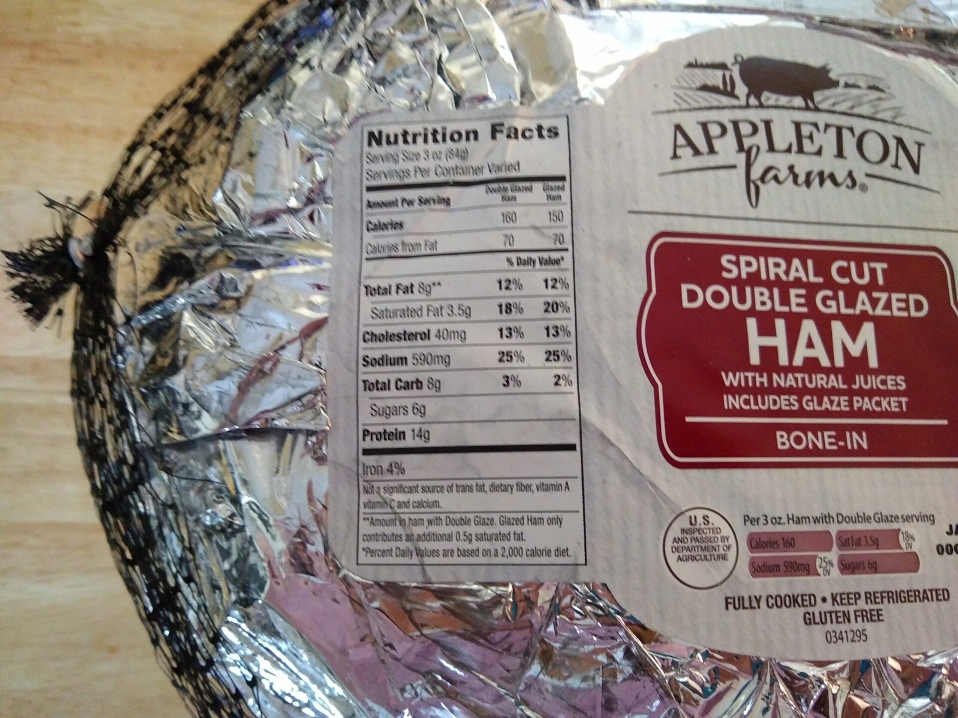 Spiral Cut Ham Nutritional Information | Besto Blog Sam's Choice Honey Cured Double Glazed Ham