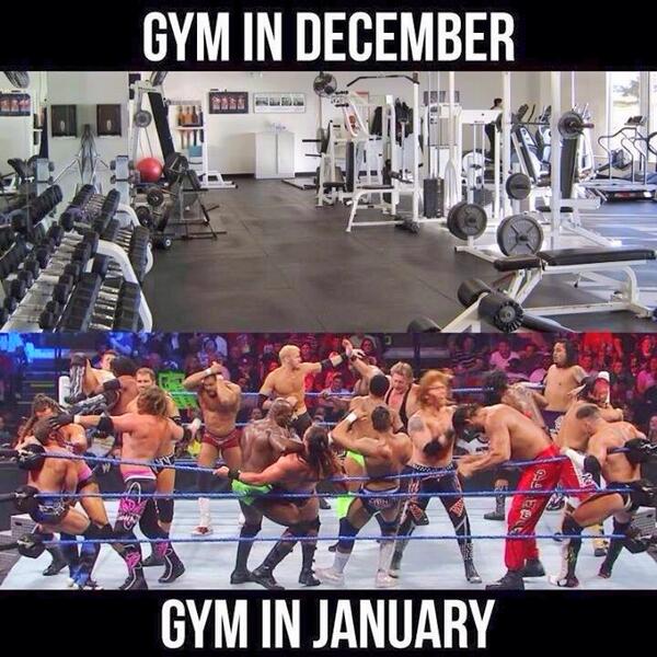 Gym in December and January