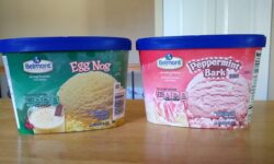 Belmont Peppermint Bark Ice Cream and Egg Nog Ice Cream