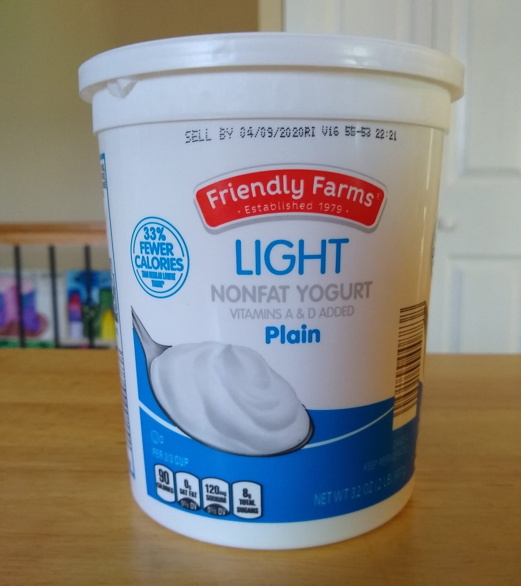 Friendly Farms Light Nonfat Plain Yogurt