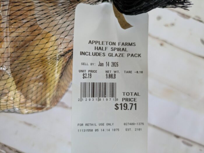 Appleton Farms Spiral Sliced Hickory Smoked Honey Ham