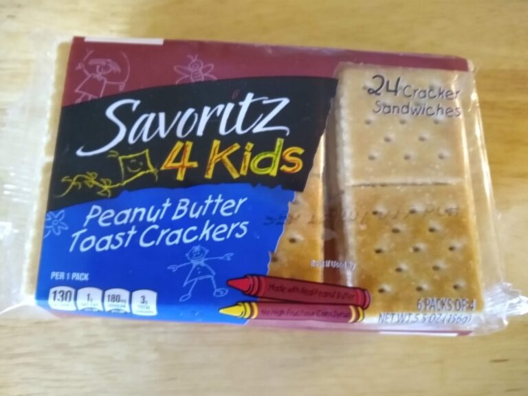 Savoritz 4 Kids Peanut Butter Toast Crackers