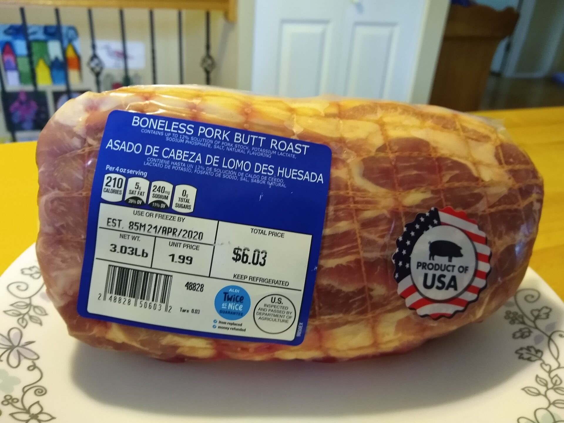 Aldi Boneless Pork Butt Roast