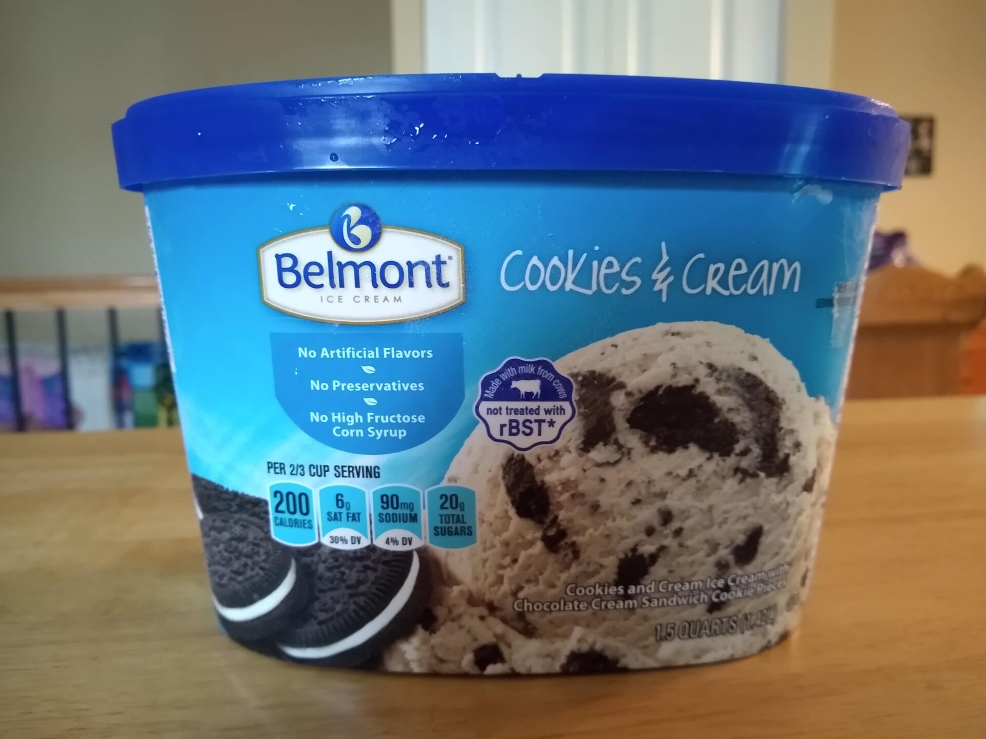 Belmont Cookies and Cream Ice Cream