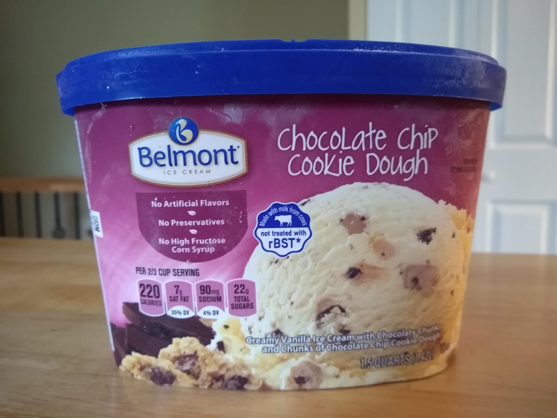 Belmont Chocolate Chip Cookie Dough Ice Cream