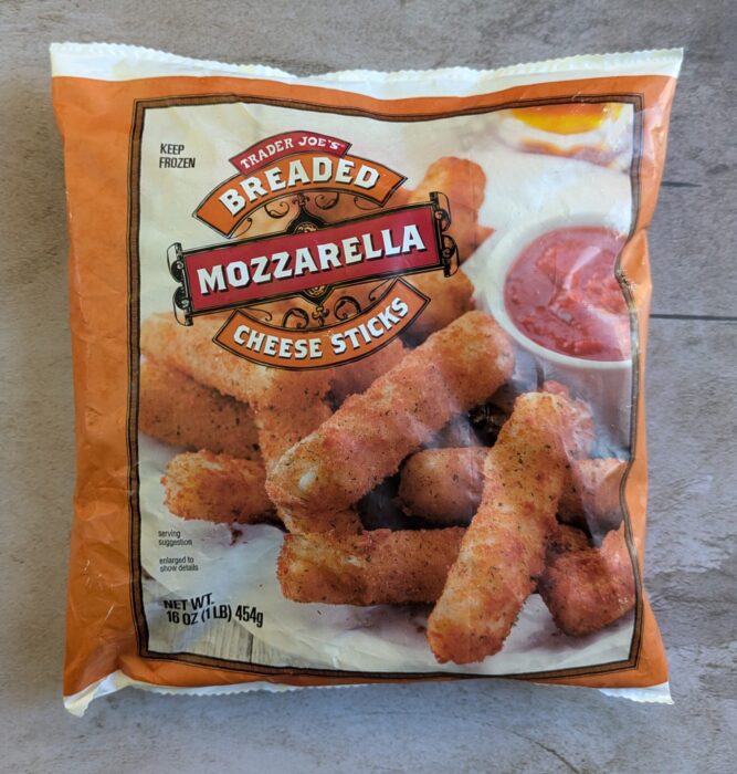 Trader Joe's Bread Mozzarella Cheese Sticks