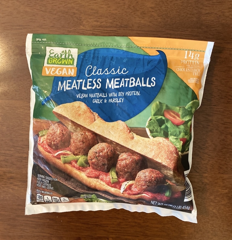 Earth Grown Classic Vegan Meatballs 1