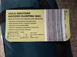 Adventuridge Cold Weather Hooded Sleeping Bag | ALDI REVIEWER
