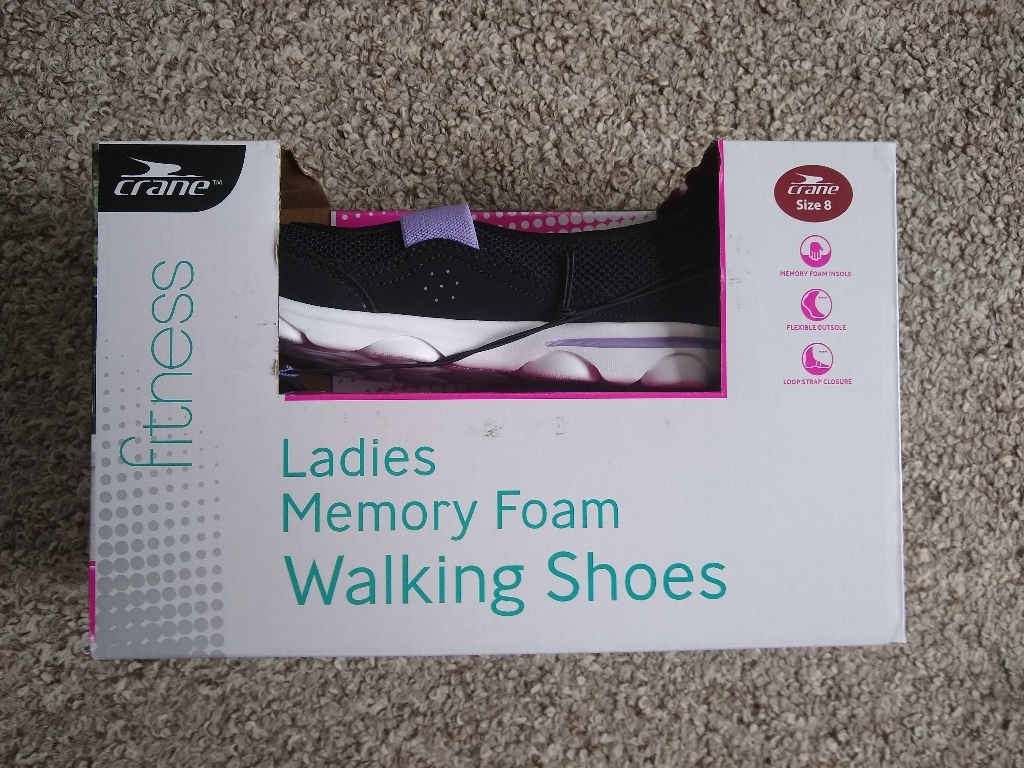 memory foam walking shoes ladies