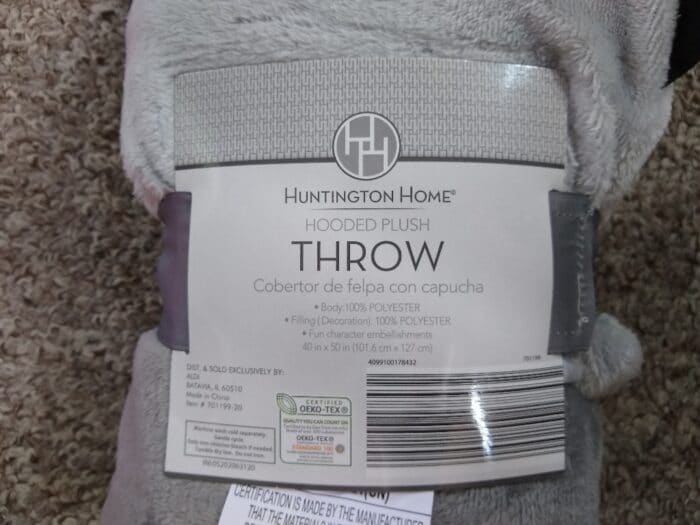 Huntington Home Hooded Plush Throw