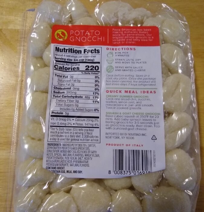 Trader Joe's Gnocchi