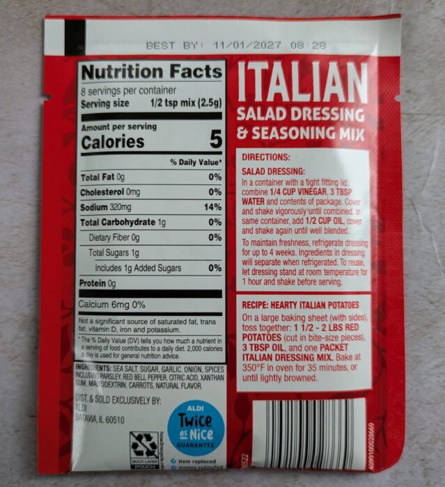 Tuscan Garden Italian Salad Dressing & Seasoning Mix