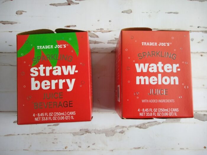 Trader Joe's Sparkling Strawberry and Watermelon Juice