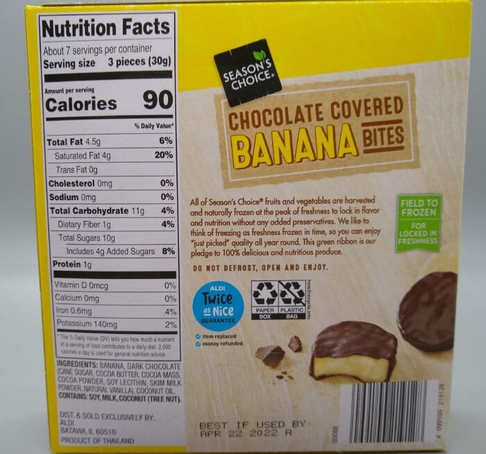 Season's Choice Chocolate Covered Banana Bites