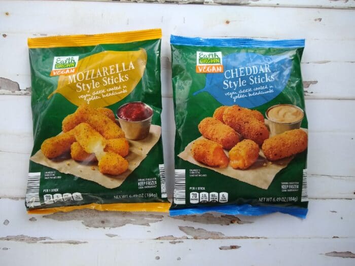 Earth Grown Mozzarella Style and Cheddar Style Sticks