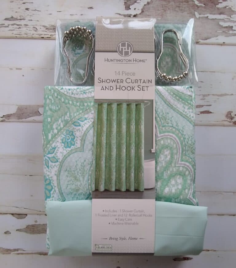 Huntington Home Shower Curtain and Hook Set
