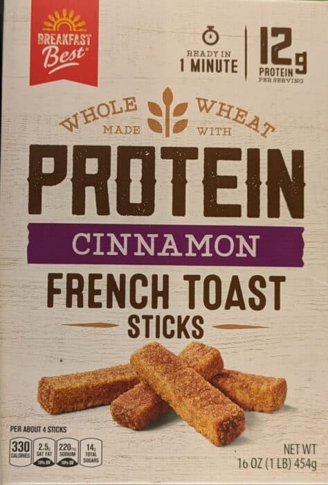 Breakfast Best Protein Cinnamon French Toast Sticks
