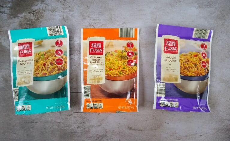 Fusia Teriyaki Noodles, Thai Sesame Noodles, and Chicken Flavor Fried Rice